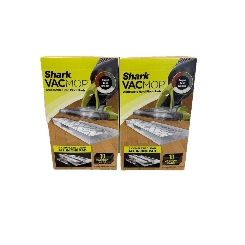 Shark Vacmop Disposable Hard Floor Pads, Complete Clean All In One - Pack Of 20